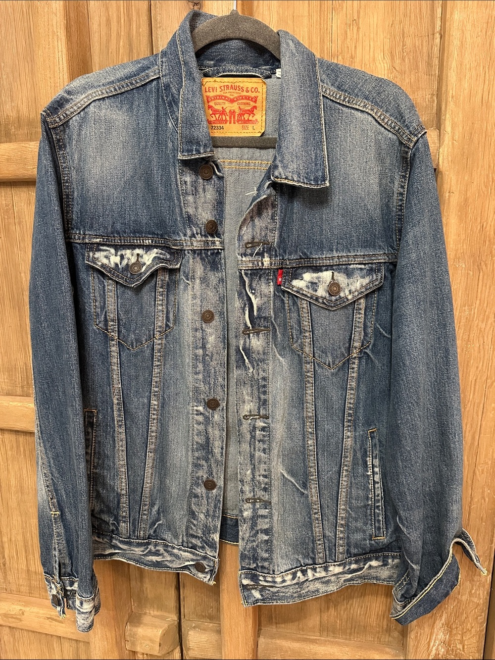 Levi's Distressed Light Blue Denim Jacket